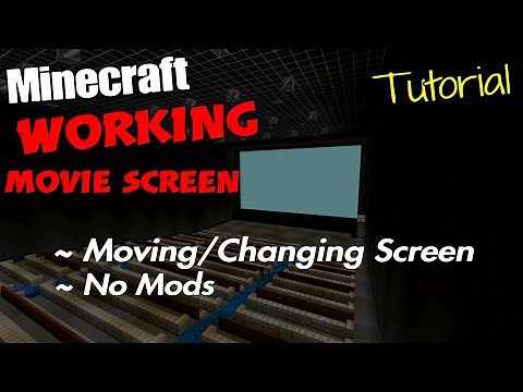 Minecraft Working Movie Screen Tutorial