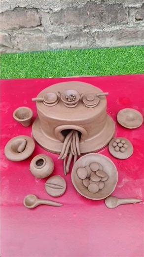 DIY how to make village style mini clay cooking pots with clay#artandcraft #viralvidio