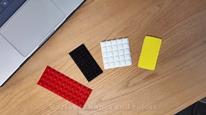 Bump Dots for Visually Impaired 165 Pcs Combo Pack(Red,Yellow,Black,White) - Low Vision Aids Braille Stickers Raised Tactile Dots for Elderly, Blind