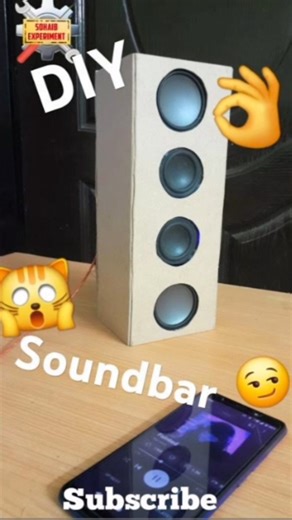 DIY Mini Soundbar 😍 | Super Loud & Clear Sound | Easy Electrical Project #Shorts
