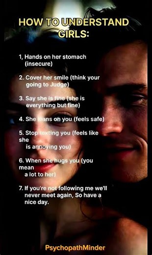 7 Psychology Signs That Help You Understand Girls Better