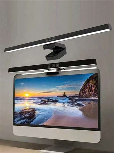 1PC Monitor Light Bar, USB Powered Computer Lamp, LED Screen Light For Eye Care, Dimmable Monitor Lamp With Adjustable Brightness And Temperature Reading For Desk/Office/Home/Game | SHEIN