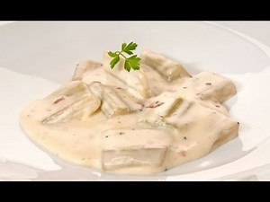 Bruno Oteiza's cardoon recipe in ham béchamel sauce