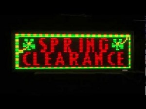 Signtronix 3 Line Tri Color LED Sign