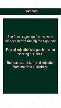 rejection # Expand Your English Vocabulary