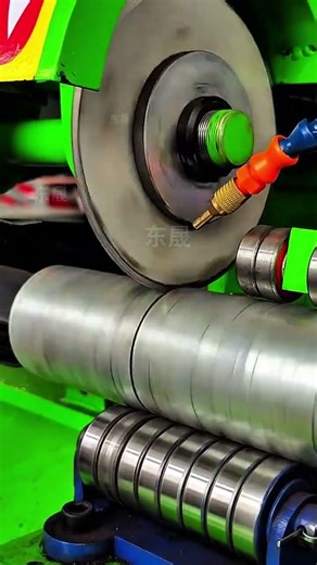 114 Round Pipe Cutting and Blanking #Roller Cutting Machine Dongsheng Manufacturing #shorts