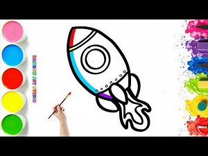 🚀🌌 How To Draw a Cool Spaceship l Easy Step By Step Tutorial #146
