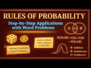 Rules of Probability Explained with Word Problems (PART 1)