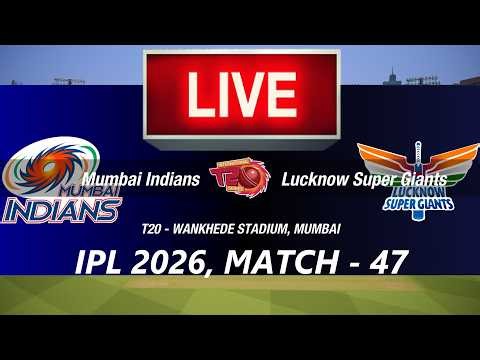 🛑LIVE- MI vs LSG🛑IPL 2026🛑MUMBAI vs LUCKNOW🛑CRICKET 26 GAMEPLAY🛑LIVE MATCH STREAMING🏏