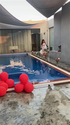 Romantic pool #bday #Romantic #poolparty | Jovie Dulay