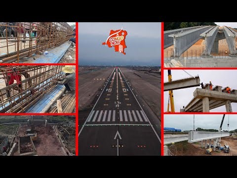 Aéroport de N’djili le chantier du 2ᵉ pont nsanga s’accélère avec la fabrication des poutres.