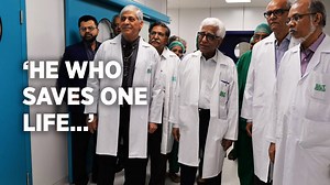 "No one should be deprived of food, education, and health... just because he is poor," says Dr. Adeeb Rizvi, founder of SIUT and a revered national figure. At SIUT, Dr. Adeeb Rizvi and his colleagues have built a remarkable institution where not only do doctors use the most modern technology for the treatment of the most complex diseases, but they place it at the service of those who have no means to pay for it. Watch our conversation with Dr. Rizvi from 2019 to hear him talk about the concept b