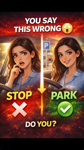 99% Use These Words Wrong 😳 | Drive vs Ride | Park vs Stop | Turn vs Rotate #shorts