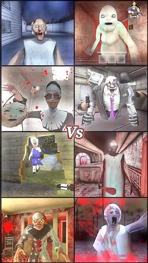 Granny 4 The Rebellion Vs Slenny Vs Evil Nun Vs Franken Boris Vs Crawling Rod Vs Nightmare Granny