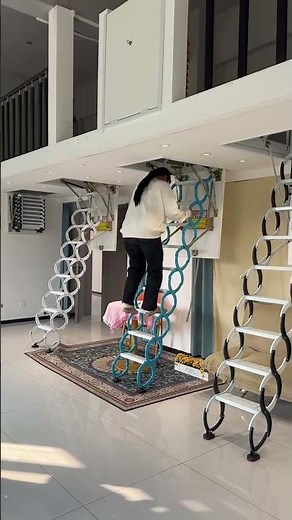 Innovative Telescopic Loft Ladder 2025 | Space-Saving Smart Home Design Solution 🚀✨
