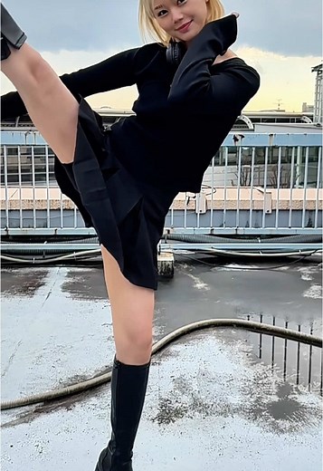 看護師のハイキックチャレンジ