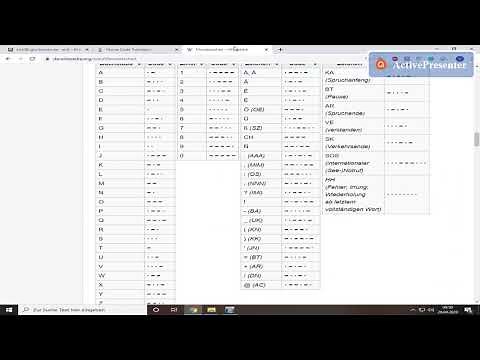 Erklärung Morsecode Empfangen