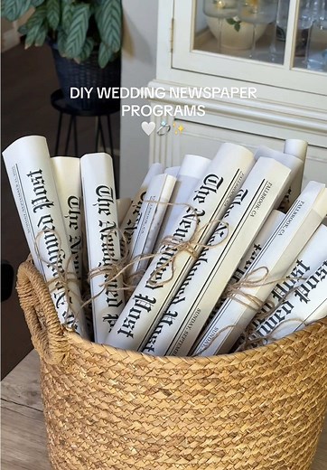Create Elegant DIY Wedding Newspaper Programs