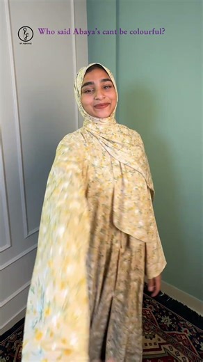 Who Said Abayas Can’t Be Colourful? 🌸