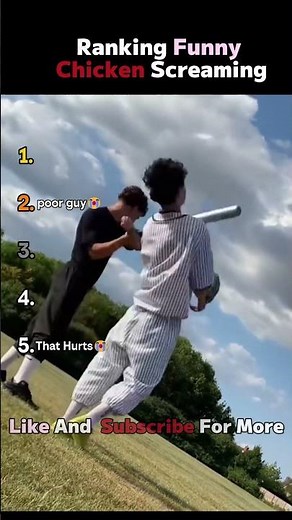 Ranking Funny Chicken Screaming Moments. #funny #ranking