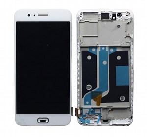 LCD with Touch Screen for OnePlus 5 - White (display glass combo folder)