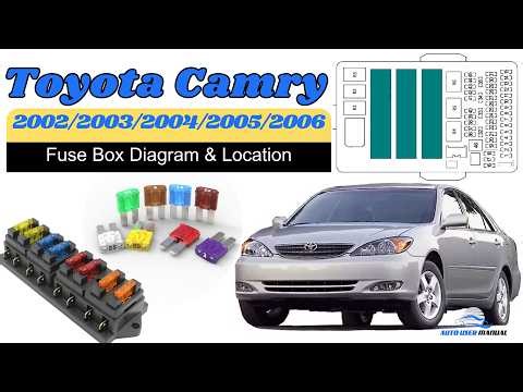 Fuse Box Location & Diagrams: Toyota Camry 2002 / 2003 / 2004 / 2005 / 2006 Owner's Manual