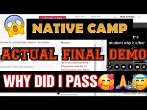 My Actual Final Demo Lesson At Native Camp - Why Did I PASS 😱(FINALLY) [ESL 2024]