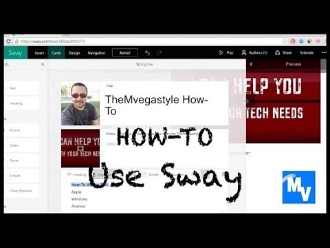 Learn How-To Use Sway 2016 Basic Tutorial