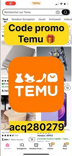 Code promo Temu France avec comment l'utiliser le code promo sur Temu 2025 #temufrance #temu #france