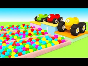 Car cartoons full episodes & Street vehicles cartoon for kids. Ball pit & Helper cars for kids. - Videos For Kids