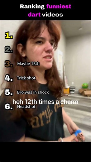 Ranking funniest dart videos
