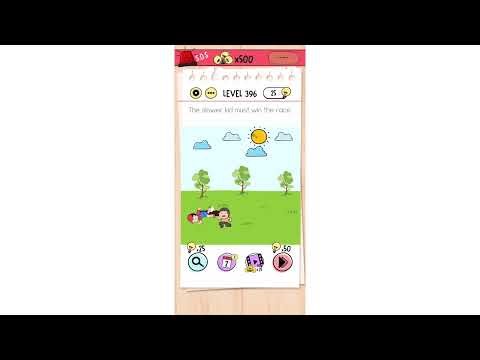 "The slower kid must win the race" Brain Test Level 396 Quick Guide