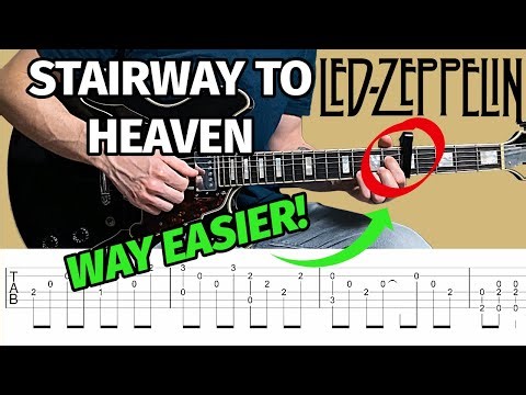 Learn Stairway To Heaven Intro In 3 Levels - Easy Version - Guitar Tab