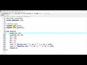 30-C++ Programmer: TypeDef | Practice