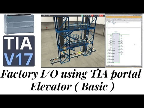 Factory IO tutorial Elevator Basic | TIA portal | S7-1200 PLC