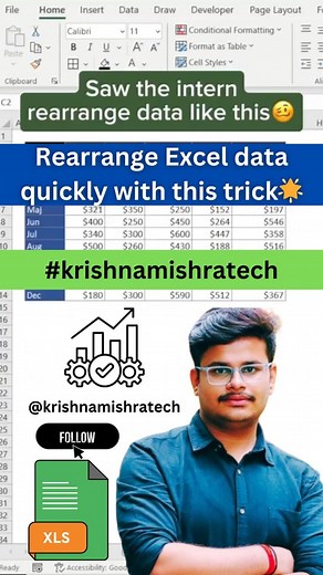 3.2K views · 23 reactions | Rearrange Excel data quickly with this...