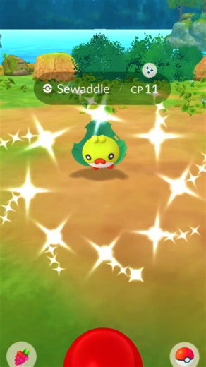 ✨SHINY SEWADDLE✨ #pokemon #pokemongo #shorts #gaming #shinypokemon