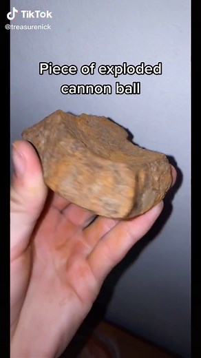 Found a civil war 50LB cannon ball piece. Let’s see what happens! #fyp #foryou #restore #cleaning #treasure