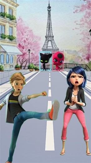 Kiss 💋 Marinette vs. Adrien #marinette #adrian #ladybug #wow