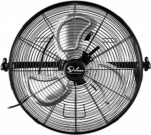 Simple Deluxe 18 inch 3 Speed 4000 CFM Metal Wall Mount Fan