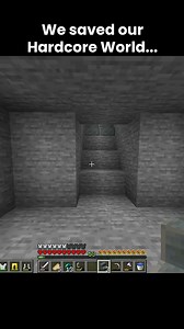 We Saved Our Hardcore World #minecraft | minecraft