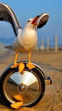 Seagull's Epic 30-Stop Beach to Boat Scavenge Adventure! 🐦🌊 #Seagull