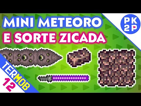 Caçando Meteoro, Staff/Orbs Zoeiros e o Beijo do Boss • Terraria Mobile #12