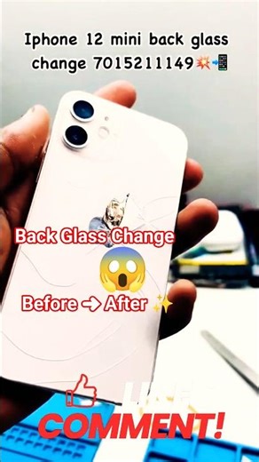 iPhone 12 Mini Back Panel Fix in 1 Minute! 😱 #Shorts #iphoneupdates #shortsfeed #iphone