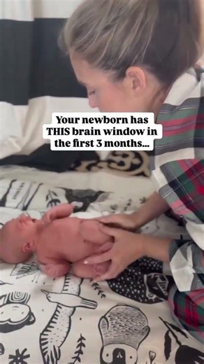 No one tells first-time moms this… Your newborn’s brain grows faster in the first 3 months than at