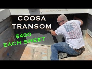 Boat Restoration| Transom template and fitting Coosa board