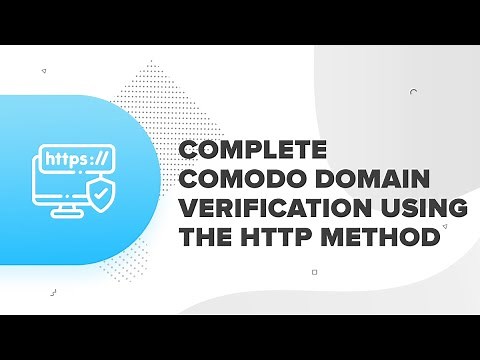 How to complete COMODO verification using the HTTP method