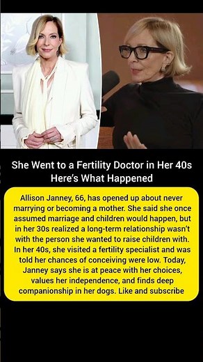 Allison Janney, 66, Reveals Why She Never Married or Had Kids | Her Honest Confession