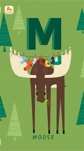 Mini U Zoo Alphabet (AI): M is for Moose