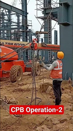 Chain Pulley Block Operation 🔗🏗️ | Safe Lifting Operation #Shorts